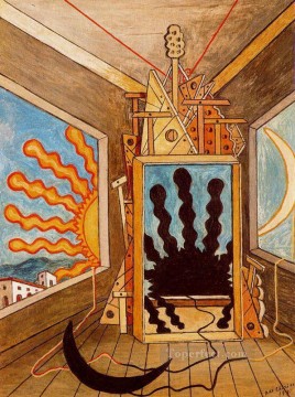 interior metafísico con sol que muere 1971 Giorgio de Chirico Surrealismo metafísico Pinturas al óleo